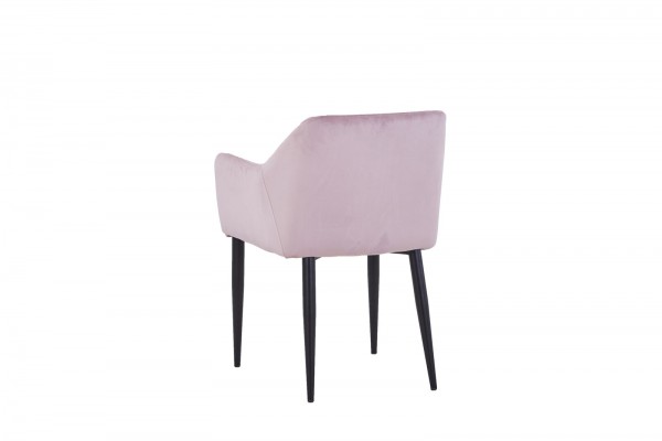 Sit Möbel Armlehnstuhl, 2er-Set (SIT & CHAIRS) 02452-24 (Gestell schwarz, Bezug altrosa) Osterangebot