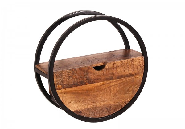 Sit Möbel Wandregal, 1 Schublade (SIDNEY) 14366-01 (natur, schwarz) Günstig kaufen