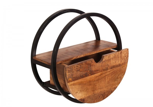 Sit Möbel Wandregal, 1 Schublade (SIDNEY) 14366-01 (natur, schwarz) Günstig kaufen