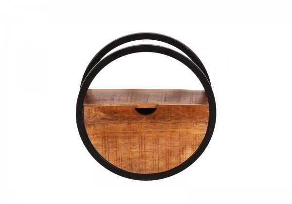 Sit Möbel Wandregal, 1 Schublade (SIDNEY) 14367-01 (natur, schwarz) Versandkostenfrei
