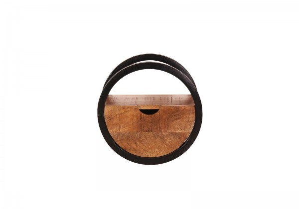 Sit Möbel Wandregal, 1 Schublade (SIDNEY) 14368-01 (natur, schwarz) Großer Ausverkauf