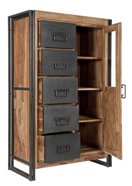 Sit Möbel Brotschrank (PANAMA) 09201-01 (natur mit antikschwarz) Tiefpreis