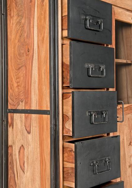 Sit Möbel Brotschrank (PANAMA) 09201-01 (natur mit antikschwarz) Tiefpreis