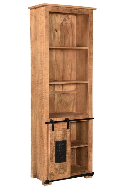 Sit Möbel Bücherschrank (NAMUR) 14208-01 (natur mit schwarzen Beschlägen)