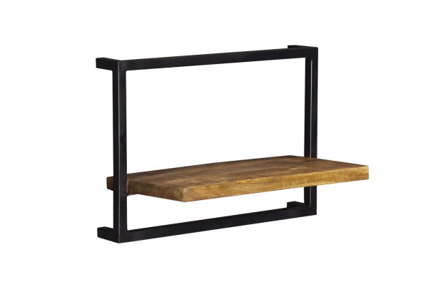 Sit Möbel Wandregal, 1 Boden (SIDNEY) 14339-01 (natur, schwarz) Großer Ausverkauf