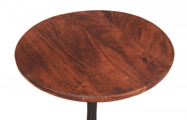 Sit Möbel Beistelltisch 40x40 cm (TOM TAILOR) 12882-01 (Platte antikbraun, Sockel schwarz) Fabrikladen