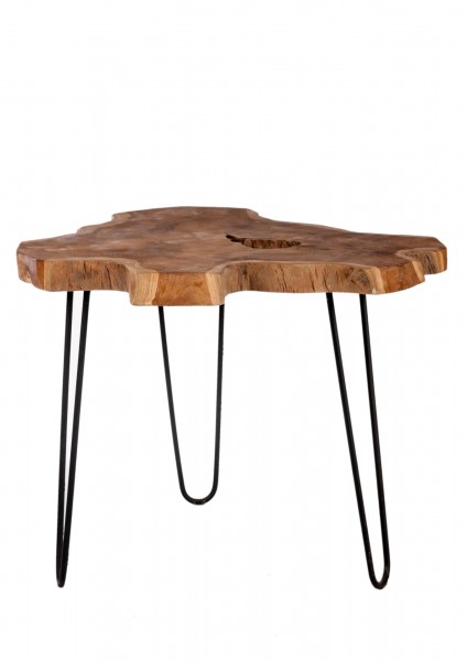 Sit Möbel Couchtisch (ROMANTEAKA) 07996-07 (natur, Gestell antikschwarz) Riesige Rabatte