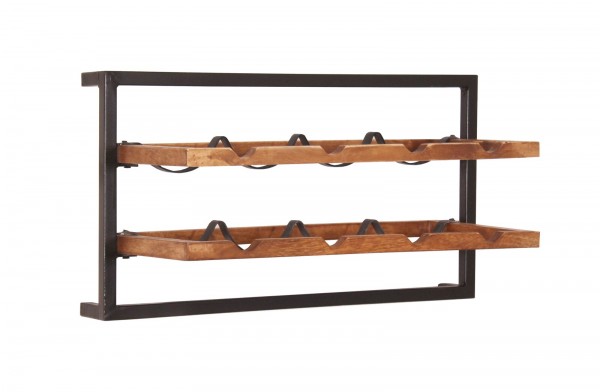 Sit Möbel Wandweinregal (PANAMA) 09236-01 (natur mit antikschwarz) Top Angebot