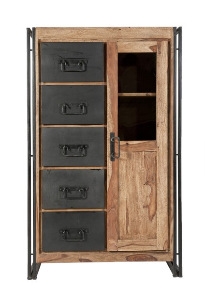 Sit Möbel Brotschrank (PANAMA) 09201-01 (natur mit antikschwarz) Osterangebot