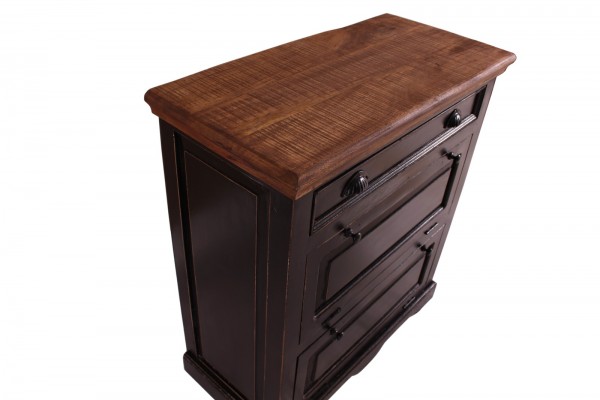 Sit Möbel Dielen-Set (CORSICA) 18000-30 (schwarz mit honigfarbiger Deckplatte) Black Friday Preise