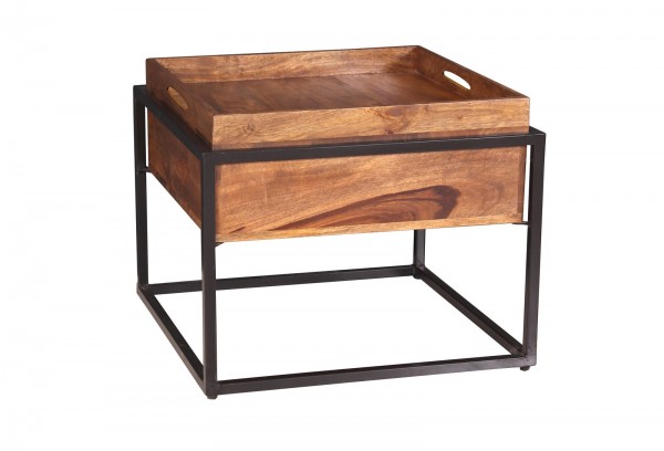 Sit Möbel Couchtisch (PANAMA) 09252-01 (natur mit antikschwarz) Sonderangebot der Fabrik