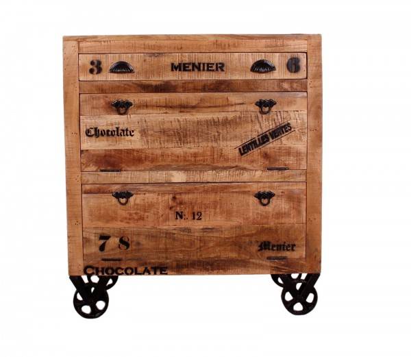 Sit Möbel Dielen-Set (RUSTIC) 18000-50 (natur antik mit antikschwarzen Beschlägen) Räumungsverkauf