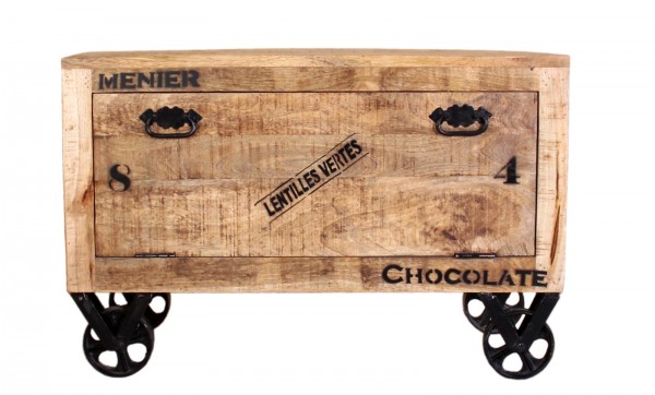 Sit Möbel Dielen-Set (RUSTIC) 18000-51 (natur antik mit antikschwarzen Beschlägen) Kauf eins, bekomm eins gratis