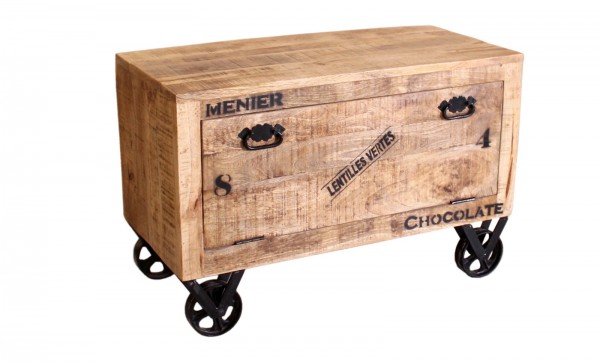Sit Möbel Dielen-Set (RUSTIC) 18000-52 (natur antik mit antikschwarzen Beschlägen) Tägliche Deals