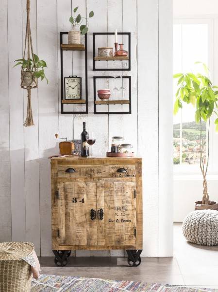 Sit Möbel Wandregal-Set, 3-teilig (SIDNEY) 14300-06 (natur, schwarz) JETZT KAUFEN