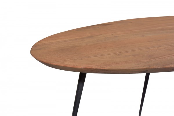 Sit Möbel Couchtisch 150x60 cm (THIS & THAT) 01053-27 (Platte natur, Beine schwarz) 2025