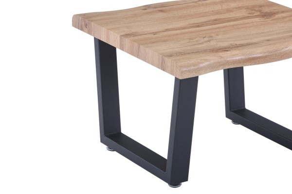 Sit Möbel Couchtisch 60x60x40 cm 19000-35 (Platte natur, Gestell schwarza) Hotsell