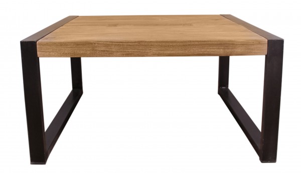 Sit Möbel Couchtisch 80x80 cm (NATURAL EDGE) 11880-01 (natur und schwarz) Schlussverkauf
