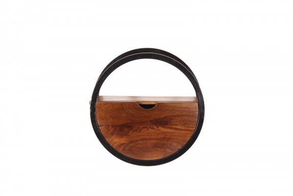 Sit Möbel Wandregal (PANAMA) 09267-01 (natur mit antikschwarz) Begrenztes Angebot