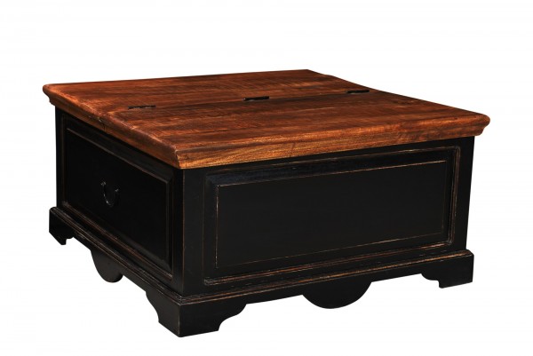 Sit Möbel Couchtischtruhe (CORSICA) 05894-11 (schwarz mit honigfarbiger Deckplatte) Discount Store für neue Produkte