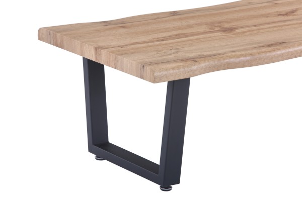 Sit Möbel Couchtisch 120x60x40 cm 19000-36 (Platte natur, Gestell schwarz) Fabrikpreis