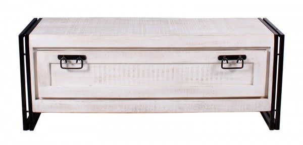 Sit Möbel Dielen-Set (WHITE PANAMA) 18000-91 (weiß mit antikschwarz) Saisonschlussverkauf