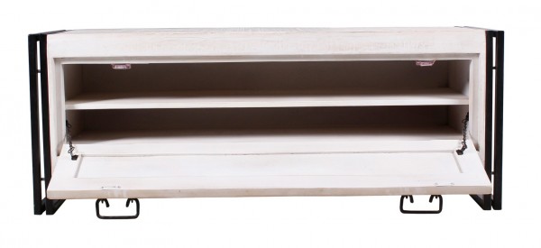 Sit Möbel Dielen-Set (WHITE PANAMA) 18000-92 (weiß mit antikschwarz) Black Friday