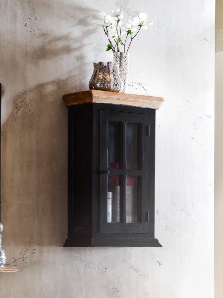 Sit Möbel Hängeschrank (CORSICA) 05802-11 (schwarz mit honigfarbiger Deckplatte) Große Rabatte