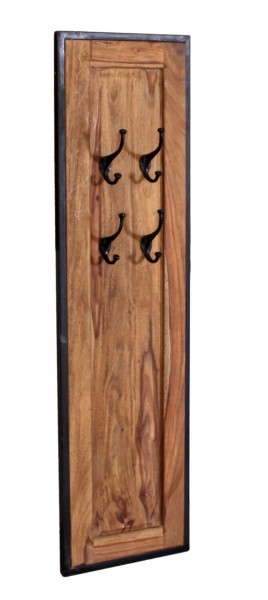 Sit Möbel Wandgarderobe (PANAMA) 09263-01 (natur mit antikschwarz) Zeitbegrenzte Promotion