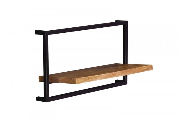 Sit Möbel Wandregal (SIDNEY) 14347-01 (natur, schwarz) Kostenloser Versand international