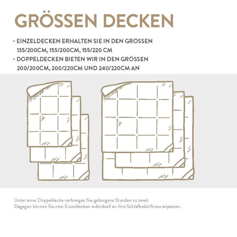 Spessarttraum Faser Steppbettdecke Spessarttraum Silber, hochbauschige 3D-Hohlfaser 100 % Polyester Neueste Mode