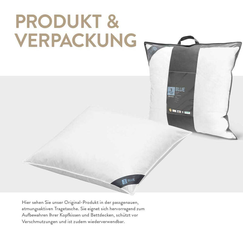 Spessarttraum Federnkissen Spessarttraum Blue, 100 % Federn Sonderangebote