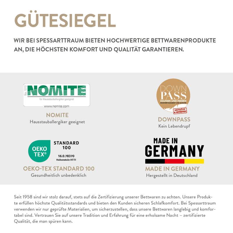 Spessarttraum Gänsedaunen Nackenstützkissen Spessarttraum Mein Engel, 90 % Gänsedaunen / 10 % Gänsefedern (Außen) 50% Rabatt mit kostenlosem Versand
