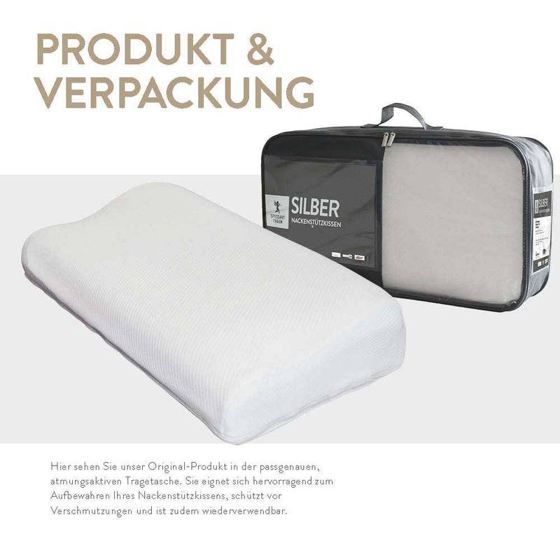 Spessarttraum Visco Nackenstützkissen Spessarttraum Silber, Visco-Comfortschaum RG 50 Black Friday Preise
