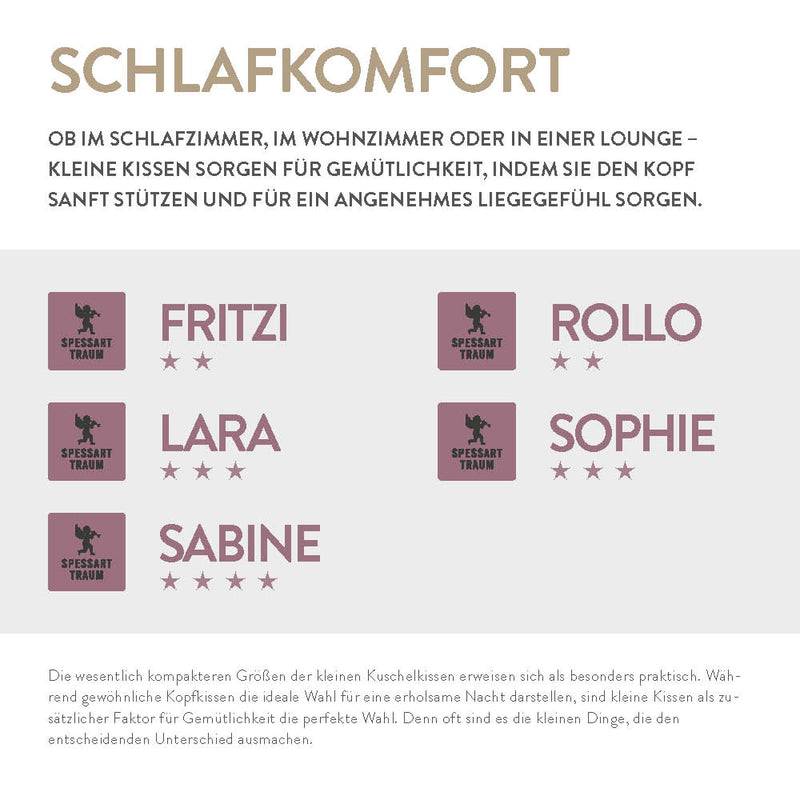 Spessarttraum Federnkissen Kleinkissen Spessarttraum Fritzi, 100 % Federn Günstiger Verkauf