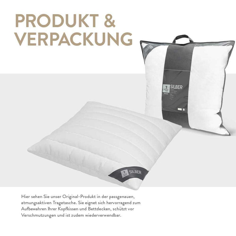 Spessarttraum Faserkissen 3-Kammer Spessarttraum Silber, hochbauschige 3D-Hohlfaser 100 % Polyester (Außen) Fabrikpreis