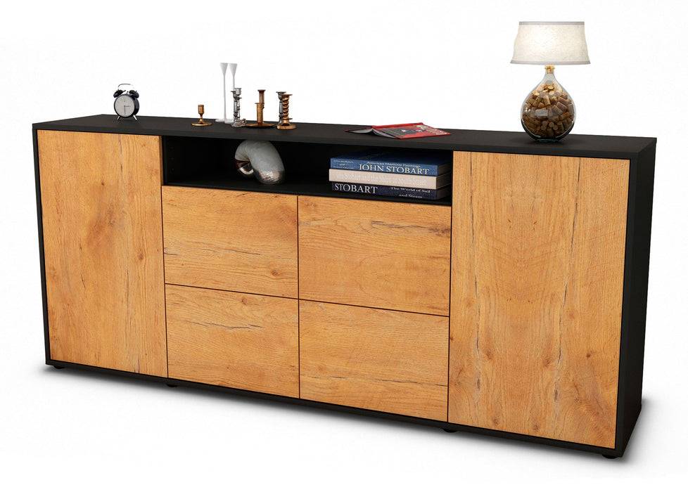 Stil Zeit Möbel Sideboard Ephenia, Eiche (180x79x35cm)