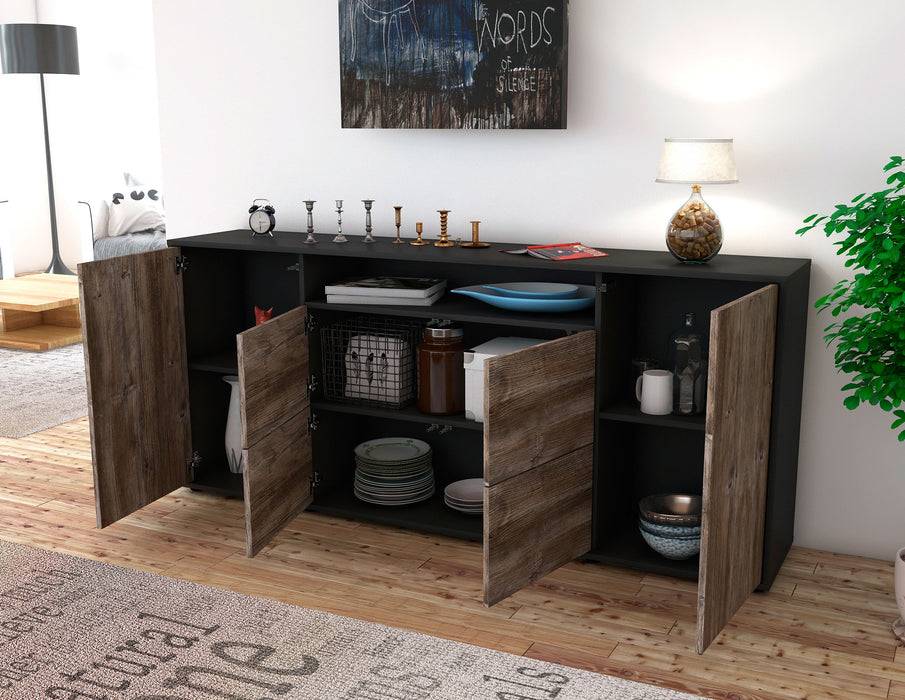 Stil Zeit Möbel Sideboard Ephenia, Eiche (180x79x35cm) Exklusive Angebote