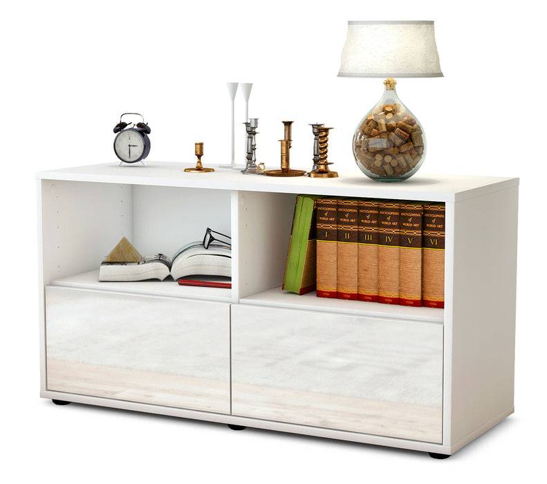 Stil Zeit Möbel Lowboard Aeon, Weiß (92x49x35cm)