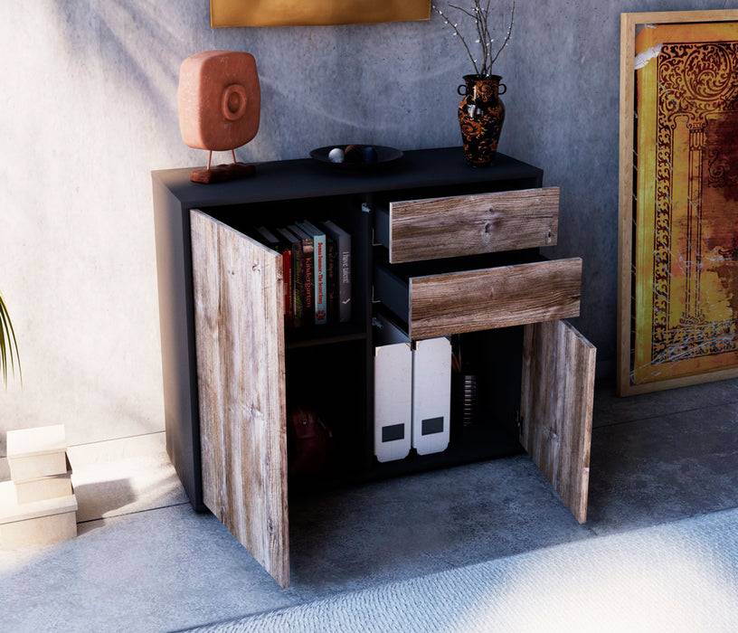 Stil Zeit Möbel Sideboard Chantal, Eiche (92x79x35cm) Tägliche Deals