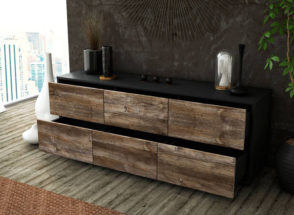 Stil Zeit Möbel Lowboard Alva, Eiche (136x49x35cm) Super Sparpreis