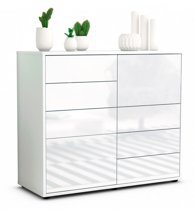 Stil Zeit Möbel Sideboard Circe, Weiß (92x79x35cm)
