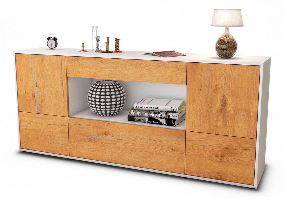 Stil Zeit Möbel Sideboard Elodie, Eiche (180x79x35cm)
