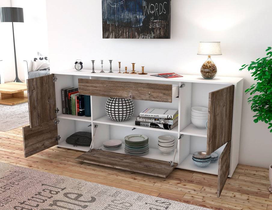 Stil Zeit Möbel Sideboard Elodie, Eiche (180x79x35cm) Bis zu 55% Rabatt