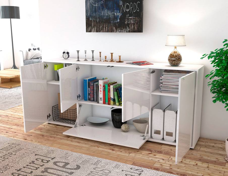 Stil Zeit Möbel Sideboard Eli, Orange (180x79x35cm) Discount Store für neue Produkte