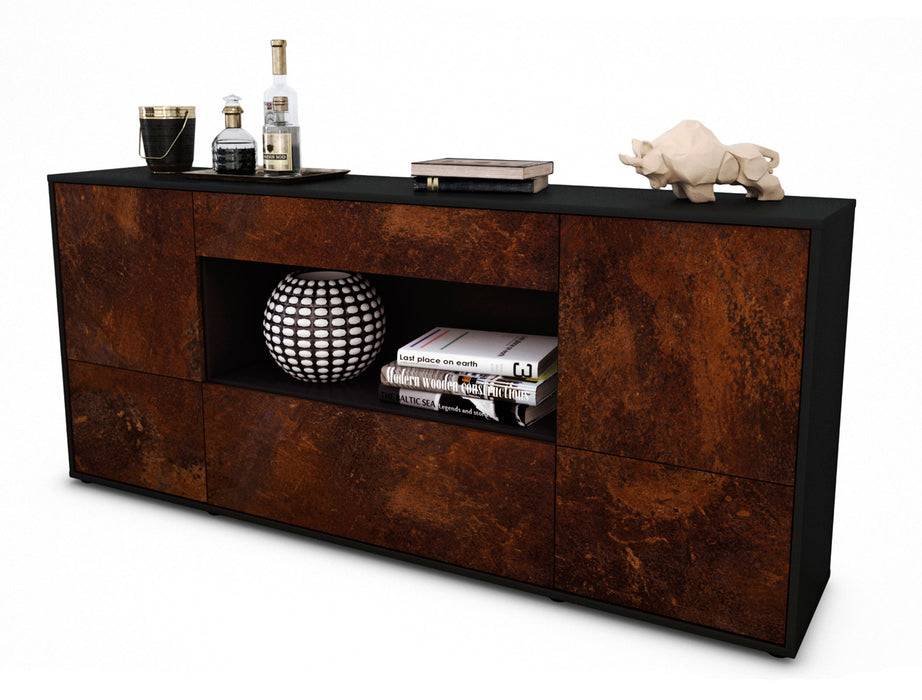 Stil Zeit Möbel Sideboard Elodie, Rost (180x79x35cm)