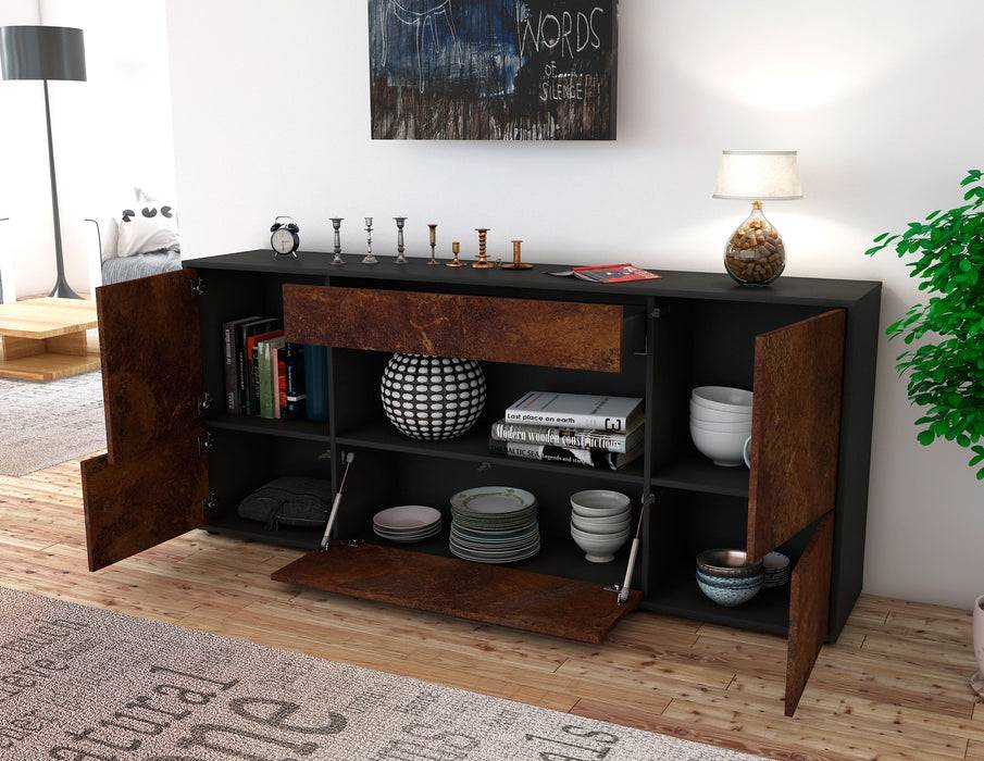 Stil Zeit Möbel Sideboard Elodie, Rost (180x79x35cm) Nur noch ein Tag übrig