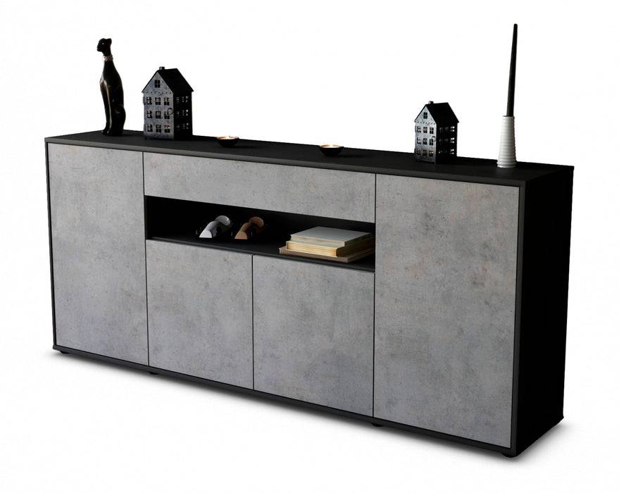 Stil Zeit Möbel Sideboard Fiorella, Beton (180x79x35cm)