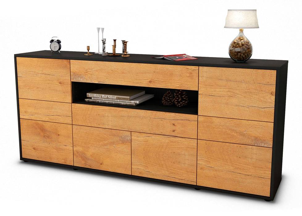 Stil Zeit Möbel Sideboard Emerelda, Eiche (180x79x35cm)