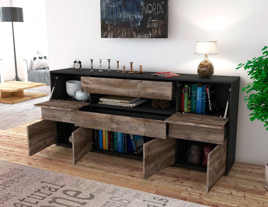 Stil Zeit Möbel Sideboard Emerelda, Eiche (180x79x35cm) 50% Rabatt für begrenzte Zeit